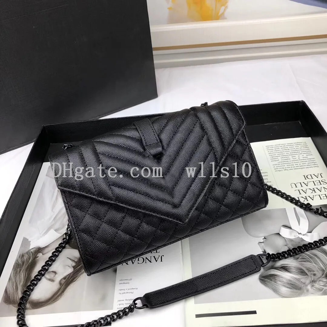 Bolsa feminina bolsas de luxo crossbody mensageiro em relevo correntes de couro genuíno com caixa envelope bolsa moda mini ombro bolsa de designer bolsas cross body