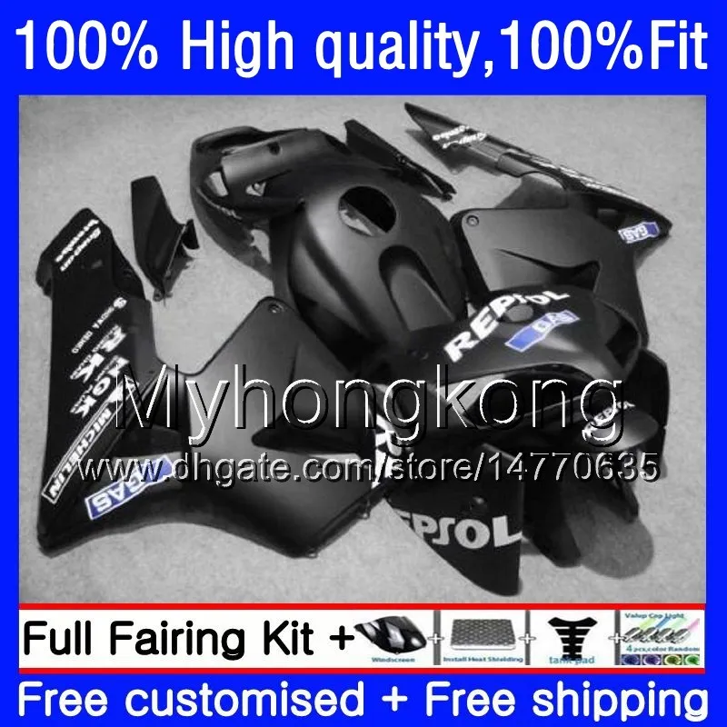 Einspritzung OEM für HONDA CBR 600RR 600F5 600CC CBR600 RR F5 03 04 49HM.0 CBR600RR 03 04 CBR600F5 CBR 600 RR 2003 2004 Verkleidungen Repsol schwarz