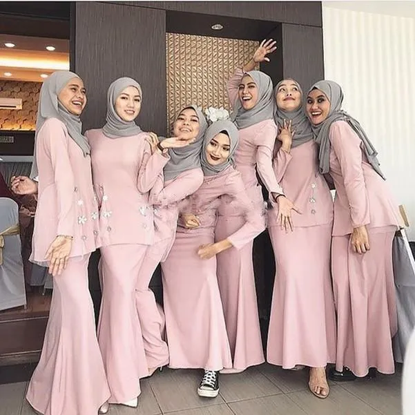 bridesmaid dress hijab Light Green Maxi Dress