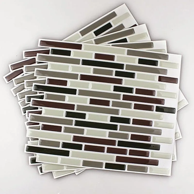 Muurstickers 4 stks Home Decor 3D Tile Patroon Keuken Backsplash Muurschildering Decals1