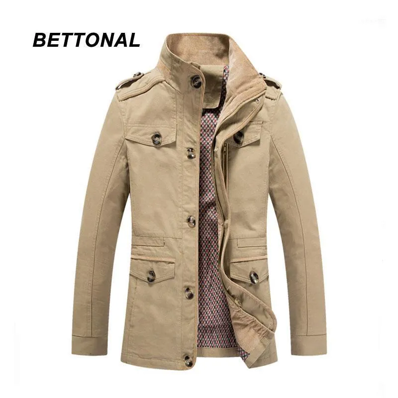 남자 트렌치 코트 도매 - Bettonal 2021 겨울 남성 자켓 남자 파카 윈드 브레이커 코트 패션 스타일 캐주얼 5XL XP88161