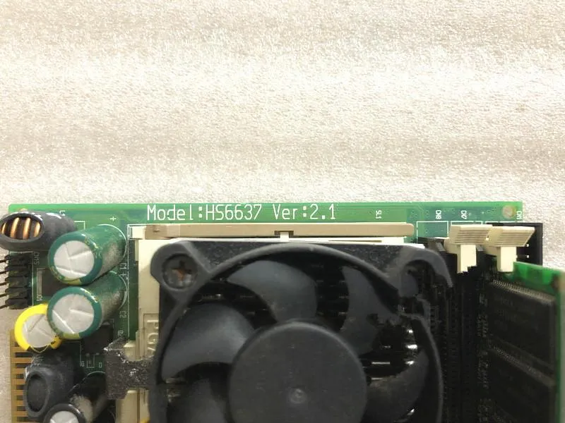 industrieel moederbord HS6637 VER 2 1 Getest Goed bord met Ram en CPU FAN getest werkend303J