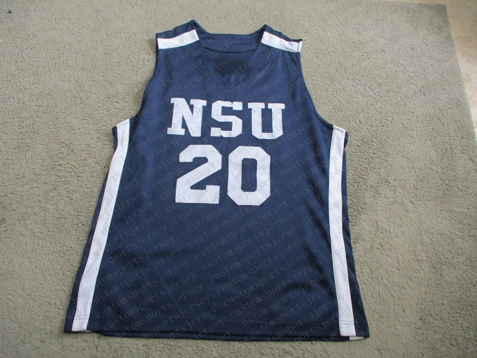 Custom Nova Southeastern Sharks Basketball Jersey NSU #20 costura personalizar qualquer número de homens homens jovens xs-5xl