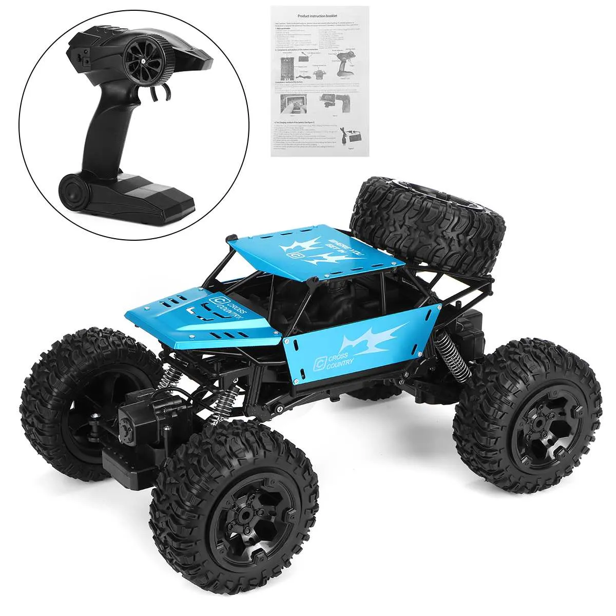 1: 8 42cm RC bilbåtbil 2.4G Radiokontroll 4WD Off-road Electric Vehicle Monster Remote Control Car Gift Toys Barn pojkar