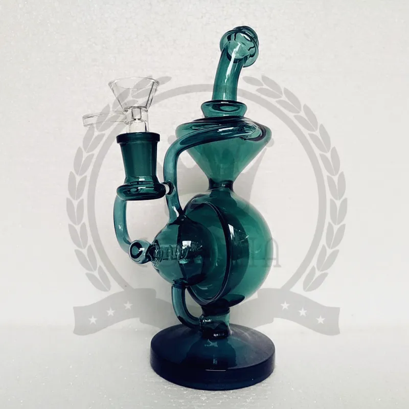 Glas bongs vattenrör bong 5 mm tjock söt bästa perc rökning rörskål kupol nagel oljeplattor dab heady en rig bläckfisk lila