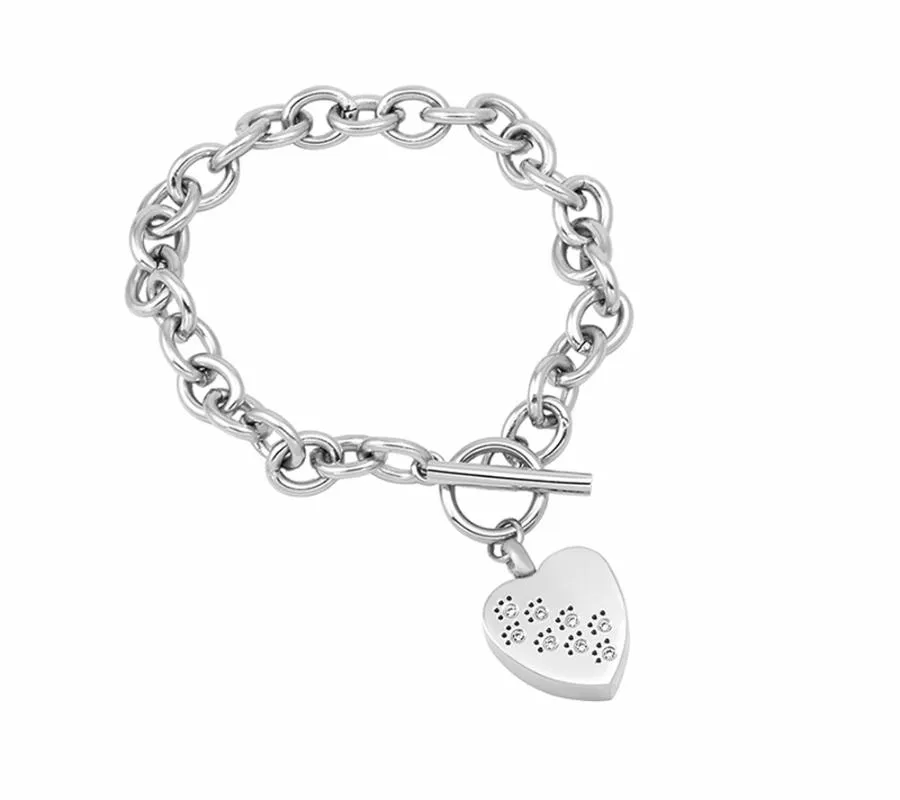 Bracelets à chaîne multi-designs à la mode, en acier inoxydable, avec pendentif d'urne commémorative, pour Ashes264T, CMB5061