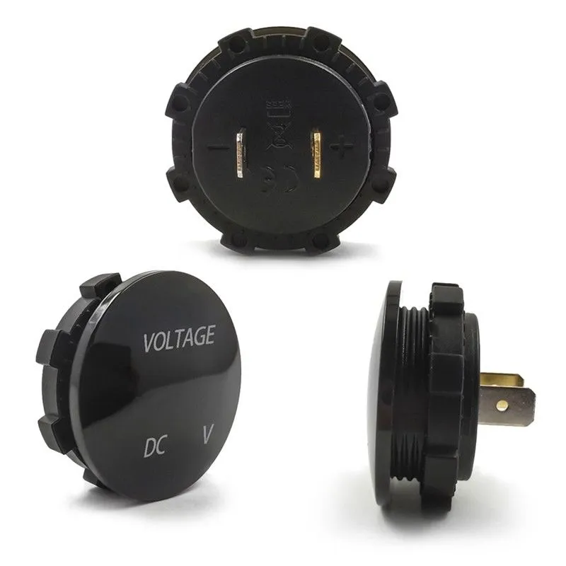 Auto Digitales Voltmeter 12V Spannungsmesser Auto-Audio-Messgerät  LED-Anzeige 12-V-Messgerät Wasserdichtes Spannungsmessgerät für Auto-Motorrad