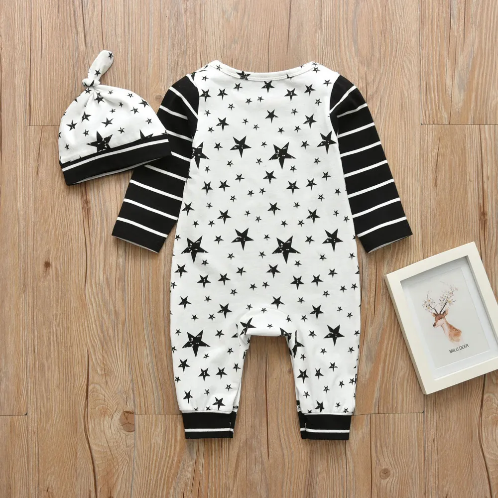 ZAV Solid 2 Pezzi Tuta Manica Lunga Per Neonato E Neonata – Pagliaccetto Unisex In Cotone - 6