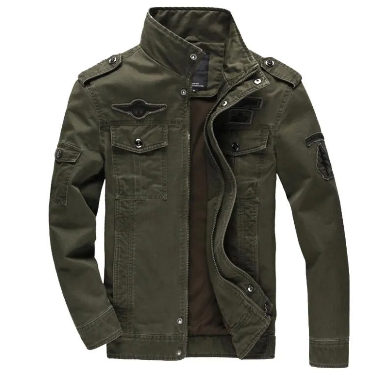 Nowe Men Army Kurtki Plus Rozmiar 6XL Hot Koszt Odzieży Kurtka Haftowa Dla Mężczyzn Casual Płaszcz Outdoor Darmowa Wysyłka