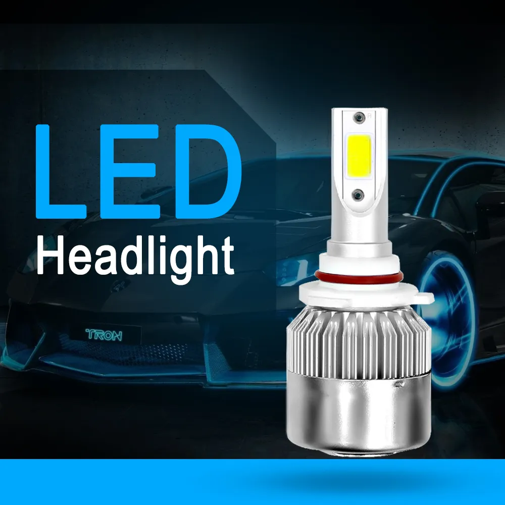C6 H1 H3 Led Headlight Bulbs H7 Led Car Lights H4 880 H11 Hb3 9005 Hb4 9006  H13 6000k 72w 12v 8000lm Auto Headlamps
