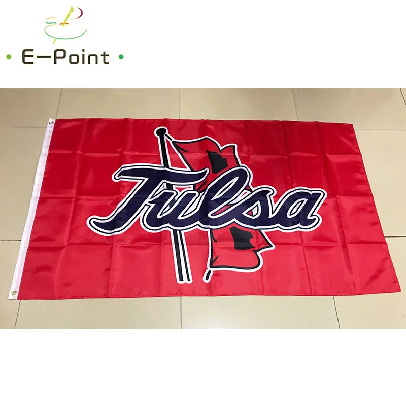 NCAA Tulsa Golden Hurricane flagga 3 * 5ft (90cm * 150cm) Polyester flagga banner dekoration flygande hem trädgård flagga festliga gåvor
