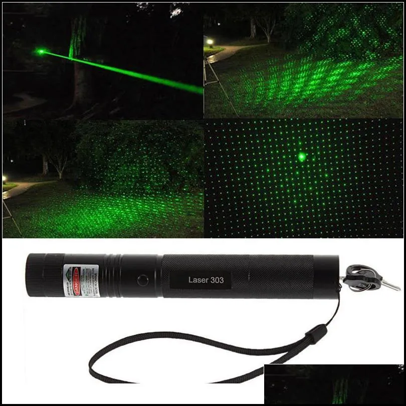 Powerful 532nm Green Laser Pointer Adjustable Focus Strong Visible Light Laser Pen Powerful Laser Point Pen