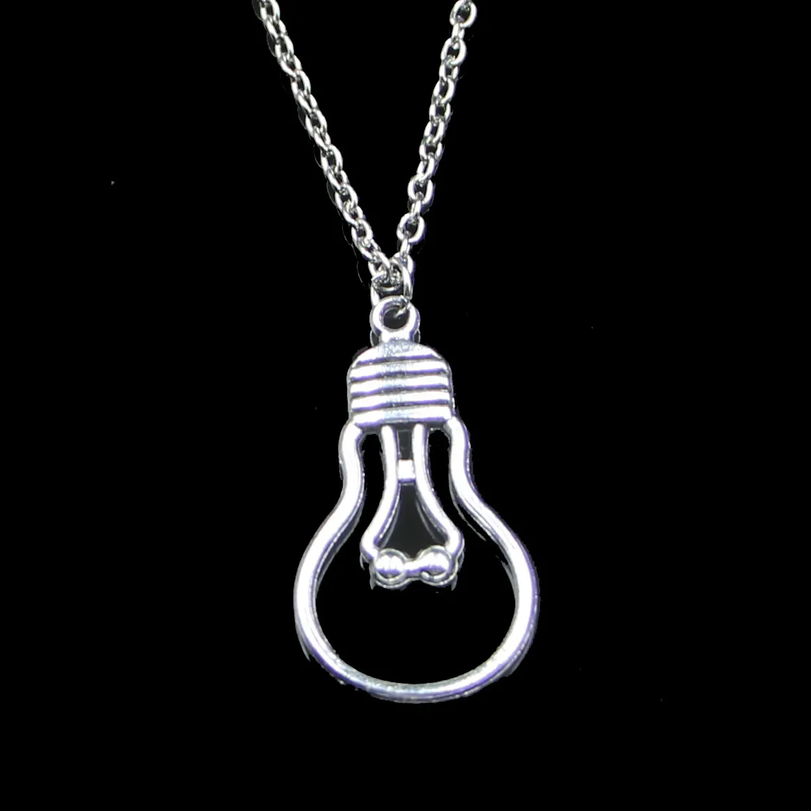 Mode 19*35mm ampoule pendentif collier lien chaîne pour femme collier ras du cou bijoux créatifs cadeau de fête