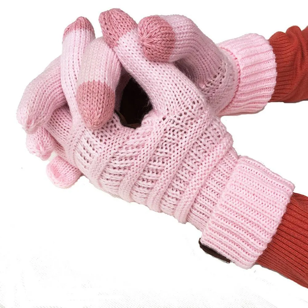 2020 Winter Unisex Touch Screen Gloves Texting Smartphone phone Winter Knit Black ladies mens Touch gloves Magic mittensThicken Gloves