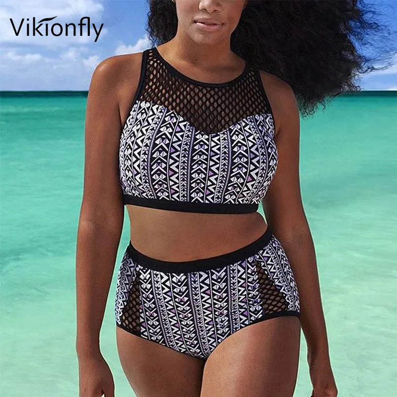Plus size deals crop top swimsuit