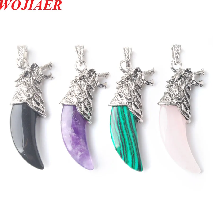 Dropship Wolf Tooth Stainless Steel Double-sided Rune Pendant Necklace to  Sell Online at a Lower Price | Doba