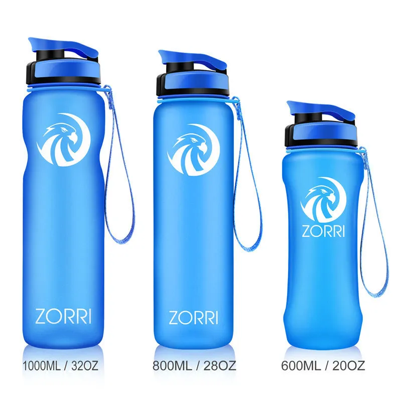 ZORRI 32OZ 1Liter Reusable BPA Free Sports Water Bottles, Lightweight