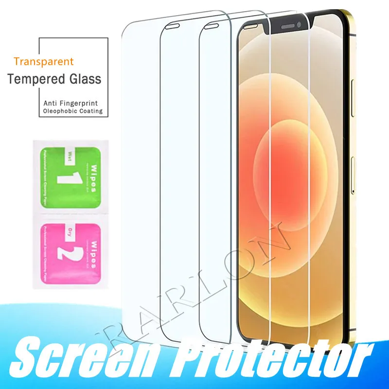 2.5D Front Tempered Glass Protectors For IPhone 13 12 Mini 12Pro 11 Pro max XR XS X 8 Plus Screen Protector Protective Film Transparent Without Package
