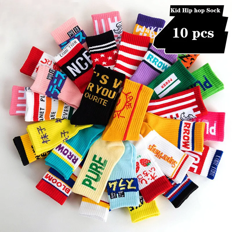 Kids Hip hop Socks Autumn Winter Children Boys And Girls Warm Trend Cotton Socks Sports Socks