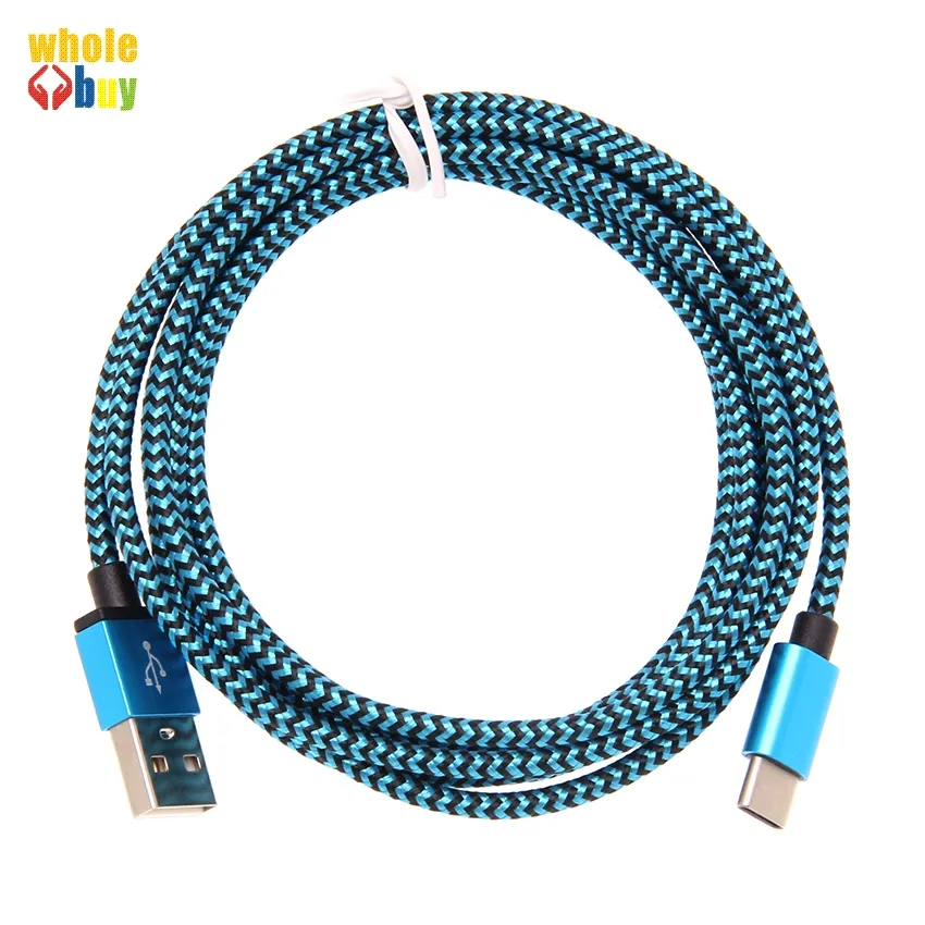 Hızlı Kablo 300pcs Şarj USB Kablosu Mikro USB C Tipi Kablo Şarj için Samsung Huawei Type-c yılan örgü / lot