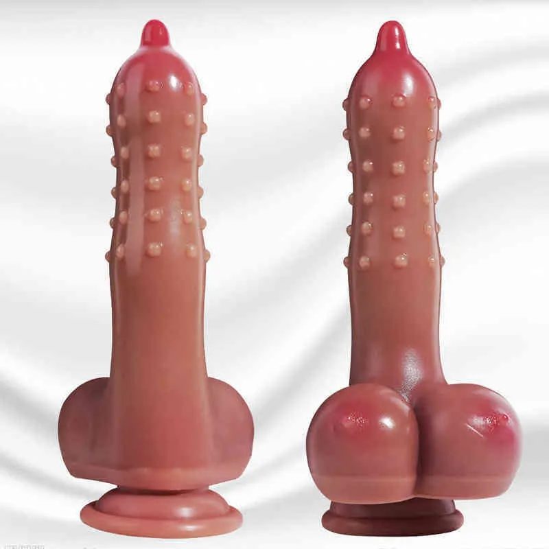 NXY Anal Toys Daci Granule 여성 페니스 성인 섹스 제품 재미있는 액체 실리콘 총기 Masturbator 0314