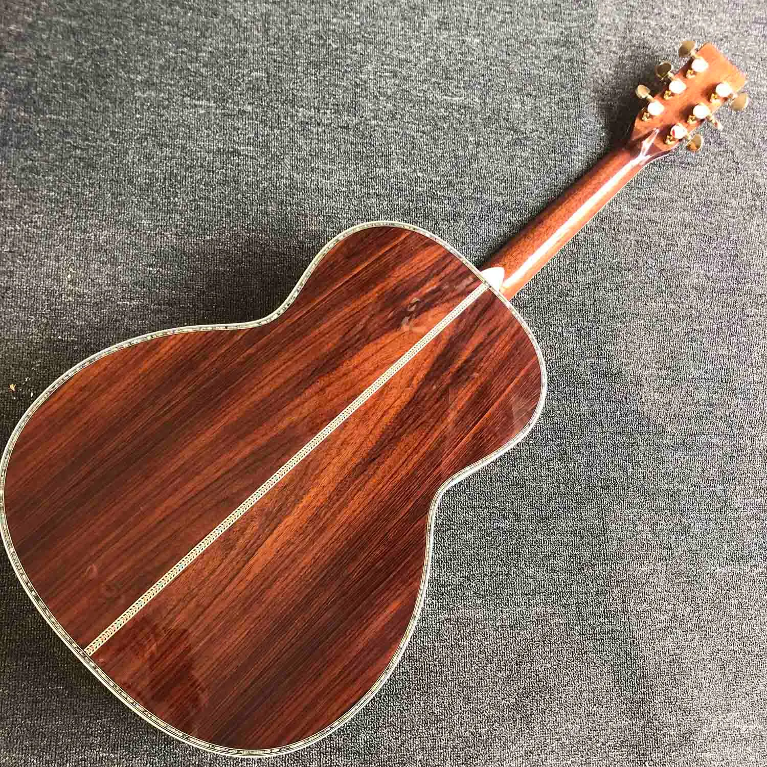 Пользовательские твердые еловые древесины Top 39-дюймовые oo oe 45s акустическая гитара принимает гитара OEM