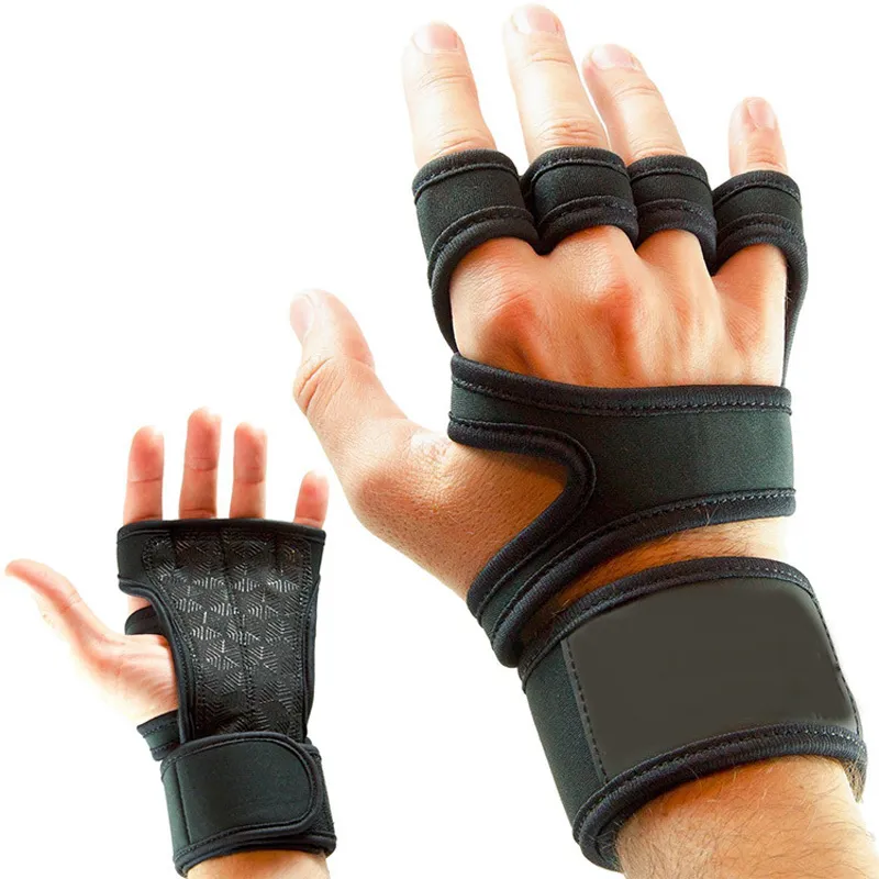 Gewichtheffen Fitness Handschoenen Gel Vol Palmbescherming Gym Workout Protector Handschoenen Dames Mannen Training Power Lifting Equipment Q0107