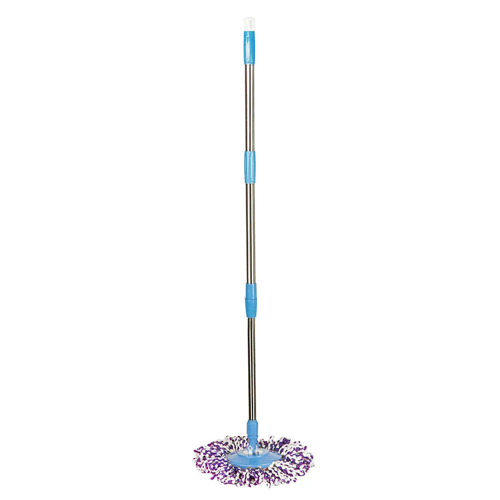 1pc Spin Mop Pole Handle Remplacement pour Floor Mop 360 No Foot Pedal Version Home Floor Cleaning Scraper for Home Office # 15 LJ201212H