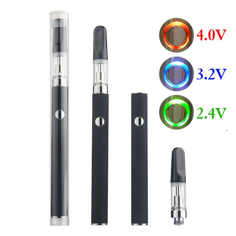 Unteres USB-Vape-Pen-Starter-Kit, 350 mAh, Vorwärmbatterie, variable Spannung, dicker Ölverdampfer mit 0,5-ml-Kartusche