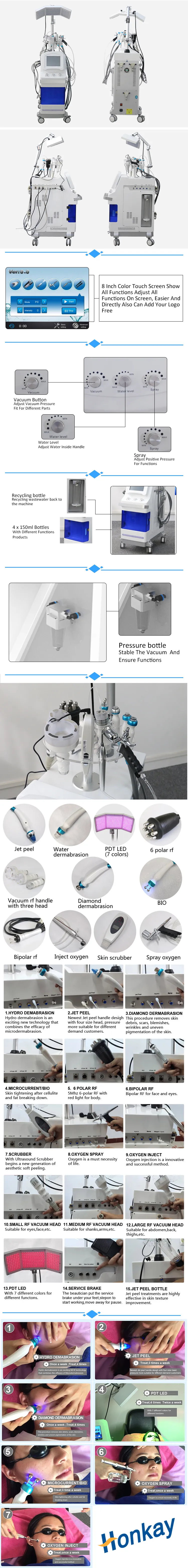 2021 hot sale 11 in 1 hydra water dermabrasion micro-current hydra dermabrasion hydra  peel machine