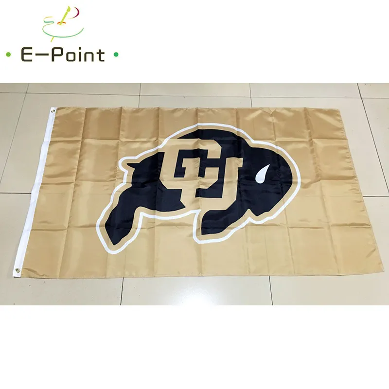 NCAA Colorado Buffaloes-Flagge, 90 cm x 150 cm, Polyester-Flagge, Banner-Dekoration, fliegende Hausgarten-Flagge, festliche Geschenke