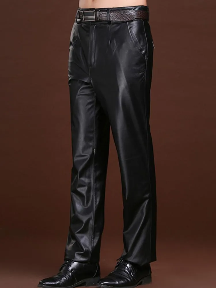 Pantalon cuir Homme