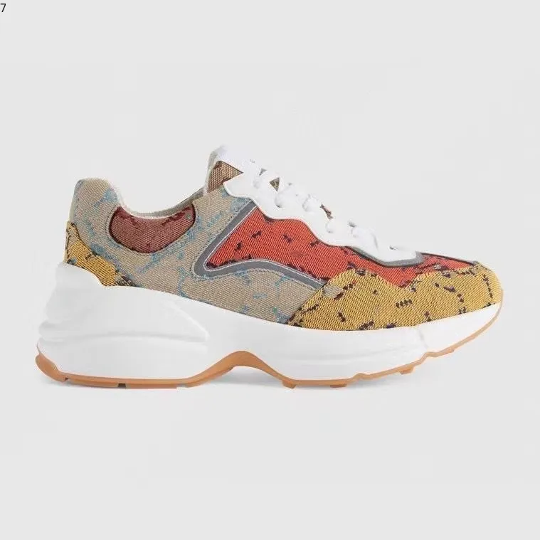 rhyton leather sneaker with tiger