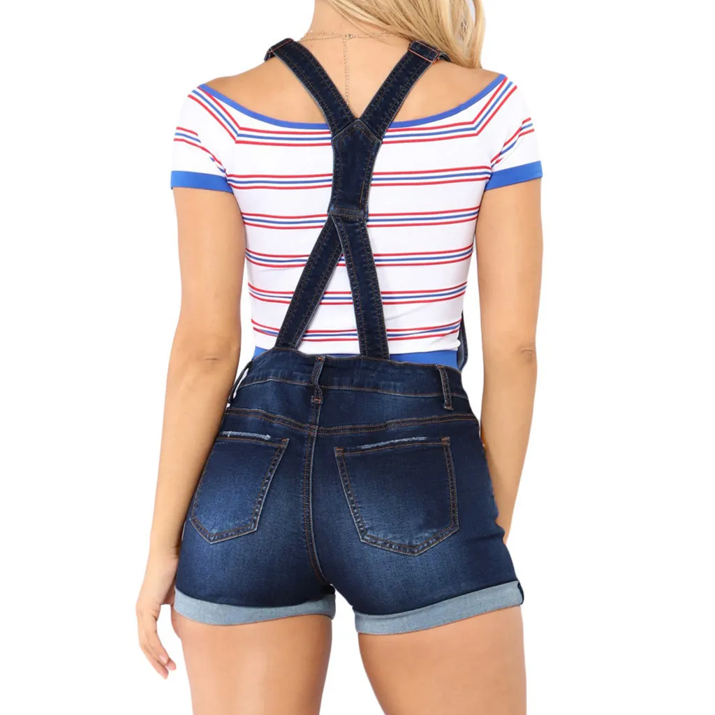 Dhgate Women's Plus Size Denim Jumpsuit Baggy Denim Jumpsuit Top