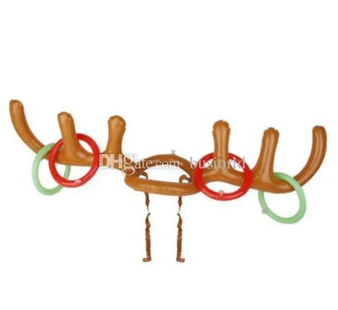 200pcs Funny Reindeer Antler Hat Ring Toss Christmas Holiday Party Game Supplies Toy Childre jllQRy garden_light