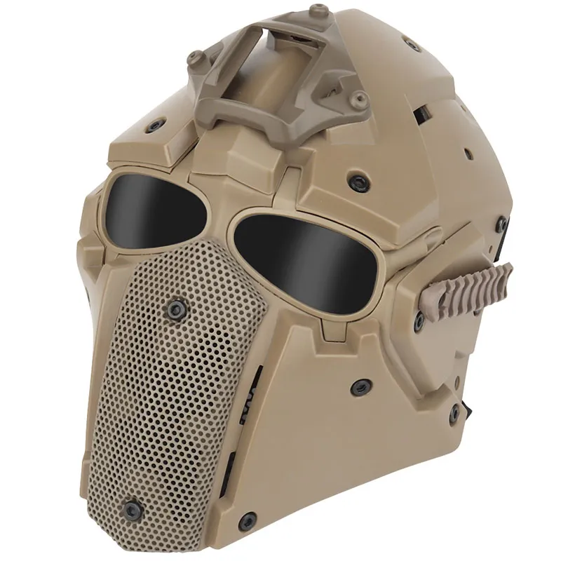 Casque Tactique Masque Complet Rapide Extérieur Airsoft Tête De