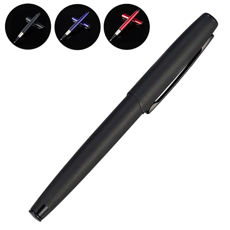 Rollerball Pen Metal Signature Ballpoint Black Bläck Fine Point 0.5mm Gåva för män Kvinnor Skolkontor Supplies XBJK2112