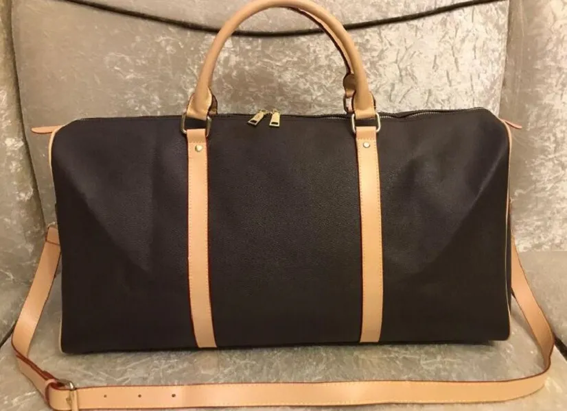 Designer Luxurys 55cm Borse da viaggio Keepall Borse in vera pelle Borse da viaggio per donna moda Borsa da viaggio da uomo Borsa sportiva da donna di grande capacità