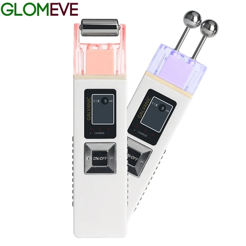 Microcurrent Ion Galvanic Skin Whitening Firming Anti-Aging Wrinkle Removal Freckle IONTOFORESIS MASSAGER FACE CARE 220216