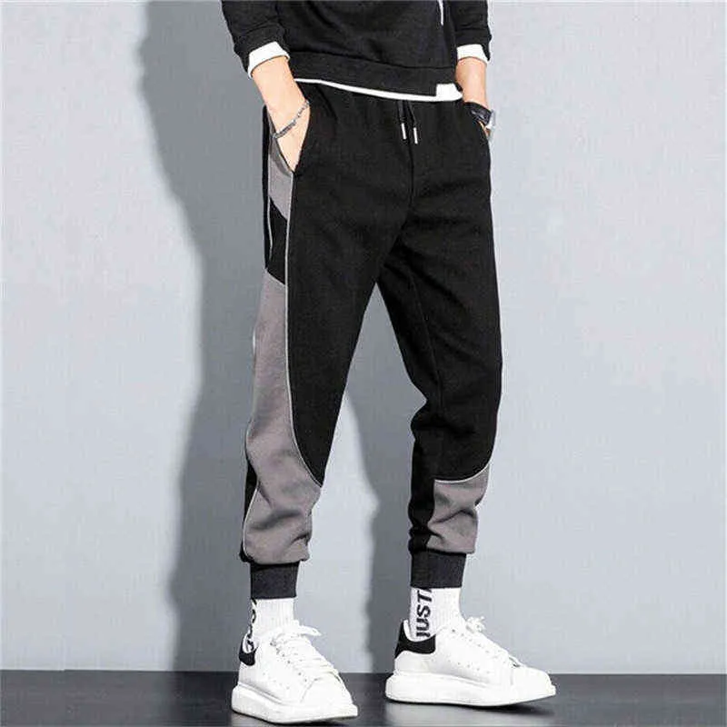 Artı Boyutu Harem Pantolon Erkek Joggers Gevşek Kore Moda Rahat Pantolon Hip Hop Sweatpants Kargo Pantolon Erkekler 5XL Streetwear G220224