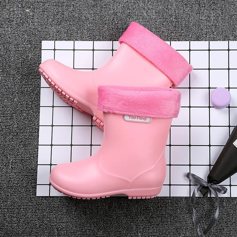 Waterproof Non Slip Kids Rain Boots For Baby Girls And Boys Pink Yellow Blue PVC Rubber Lovely Fashon LJ201202 From Cong05 10.48 DHgate.Com