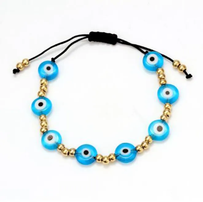 EVIL EYE Miyuki Bead Evil Eye Charm Bracelet Pearl Multi Color Strand  Bracelet Adjustable Jewelry for Women Female EY6604 - AliExpress