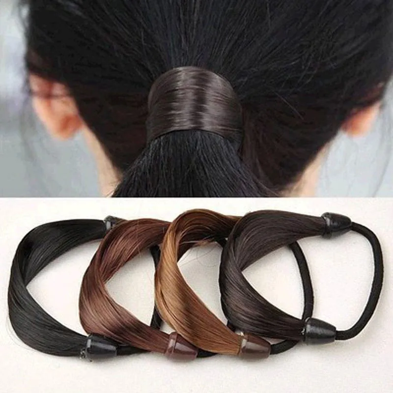 Kopfschmuck Mode Niedliche Haar Seile Scrunchie Pferdeschwanz Halter Haarband Weibliche Mädchen Gerade Elastische Band Zubehör