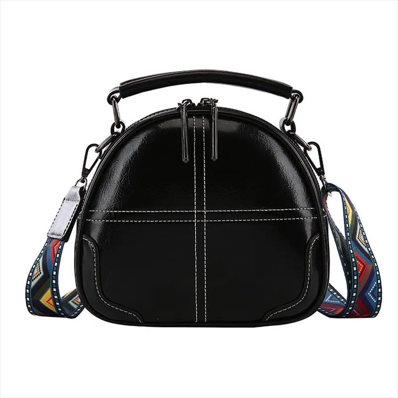 Designer- Mulheres PU couro mensageiro sacos de ombro sacos crossbody para mulheres saco de saco de cinta colorida senhora saco de círculo de mão