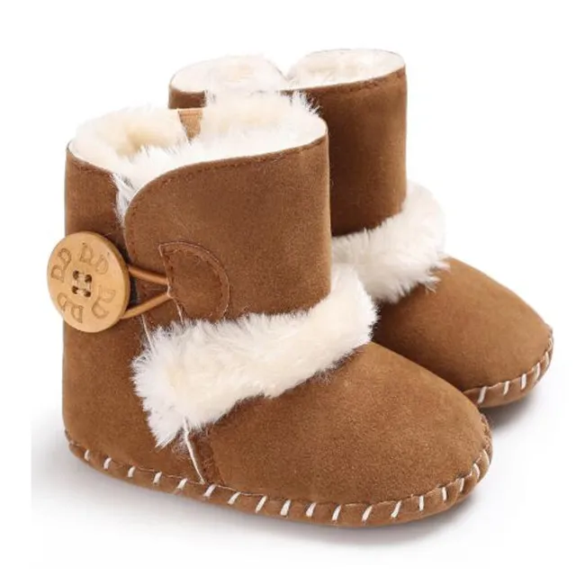 Pasgeboren Baby Eerste Wandelaars kinderen Jongens Meisjes Winter Warme Snowboots Baby Peuter Prewalker Schoenen