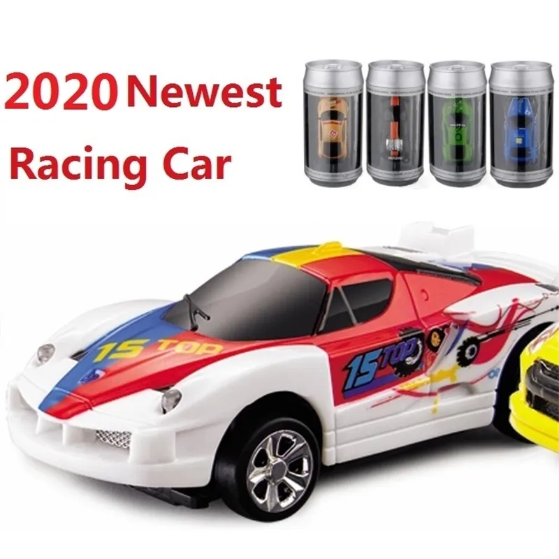 16 Gorąca Sprzedaż Coke Can Mini RC Samochód Elektroniczny Samochody Radio Pilot Micro Racing Car / H High Speed ​​Page Prezenty dla dzieci LJ200919