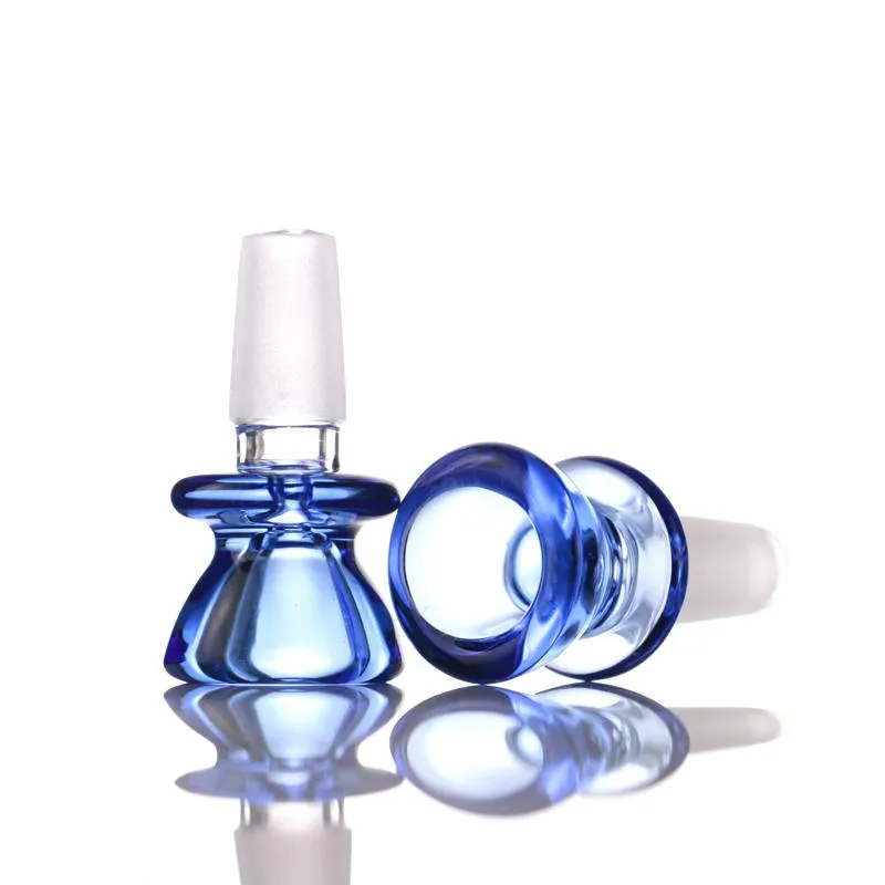 Autres accessoires pour fumeurs Bol en verre Pyrex épais avec 14mm Male Herb Tabac Bang Bols de couleur claire pour tuyaux d'eau Bongs