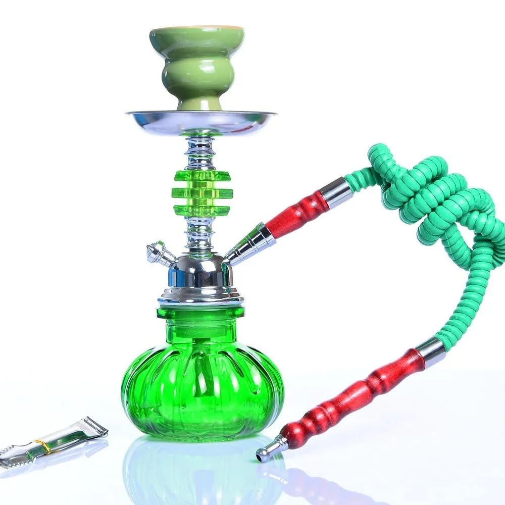 10,8 pouces verre percolateur bong rond narguilé shisha silicone bongs ensemble cool belle recycleur de tige arabe