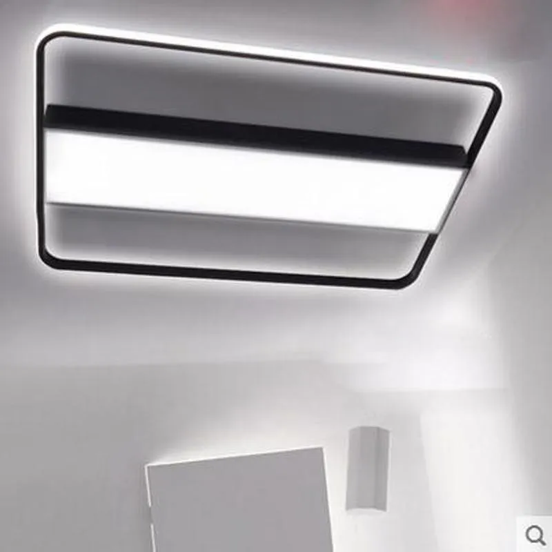 Luces de techo Lámpara de sala de estar Led Rectangular Ambiente minimalista moderno Hogar Nórdico Creativo Dormitorio Estudio Accesorio de iluminación