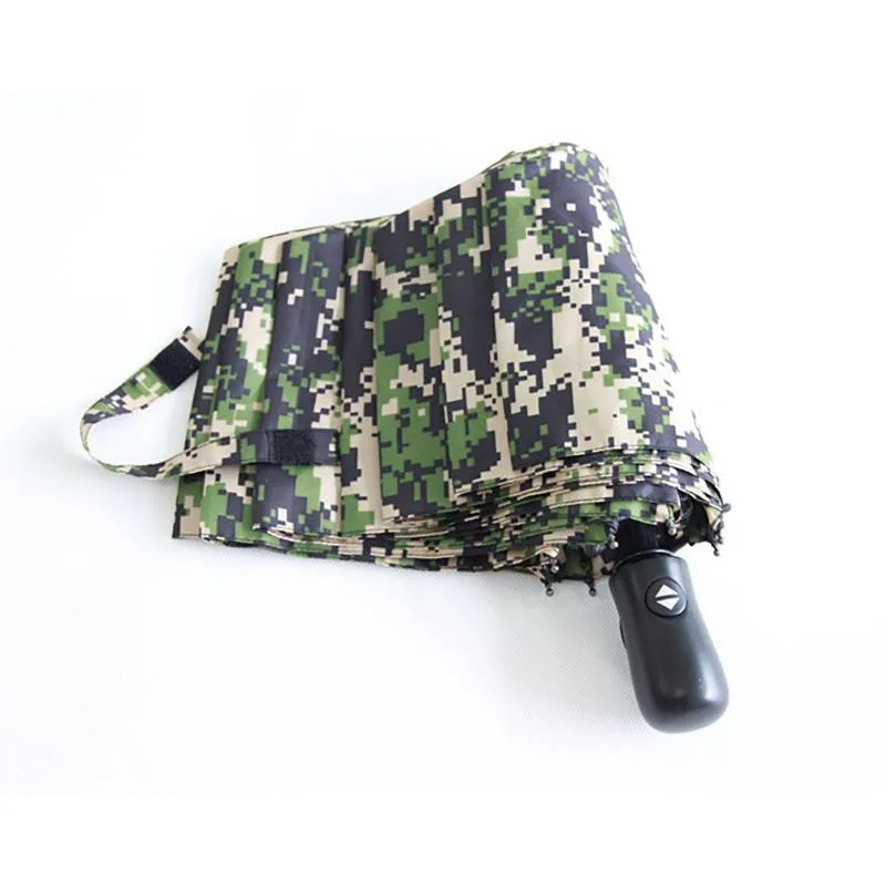 Camouflage Automatic Umbrellas Portable Multifunctional High Quality Outdoor Parasol UV Protection Folding Umbrella Creative Gift